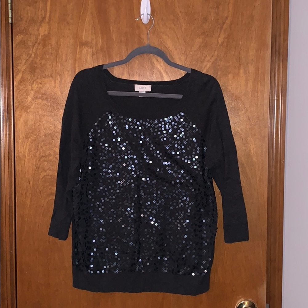 Loft sweater with sequins